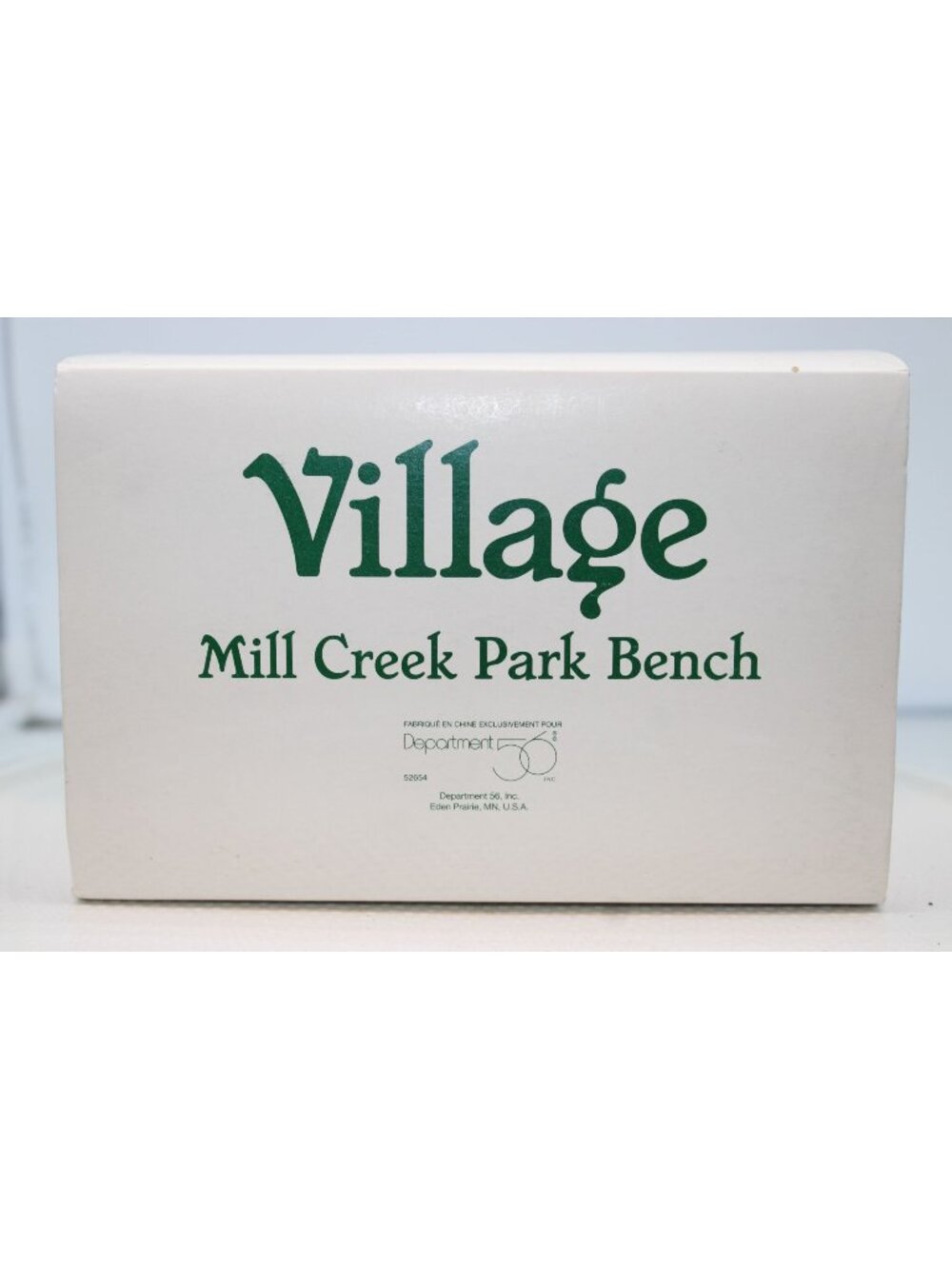 Dept 56 Village Accessory - Mill Creek Park Bench